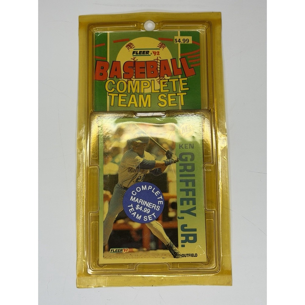 Griffey Fleer 1992 Fleer Baseball Seattle Mariners Complete Team Set 20 Cards